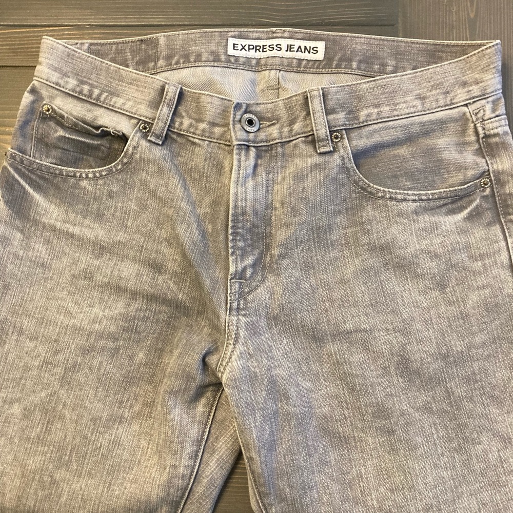 Express Men’s Grey wash Jeans. New condition, but without tag.